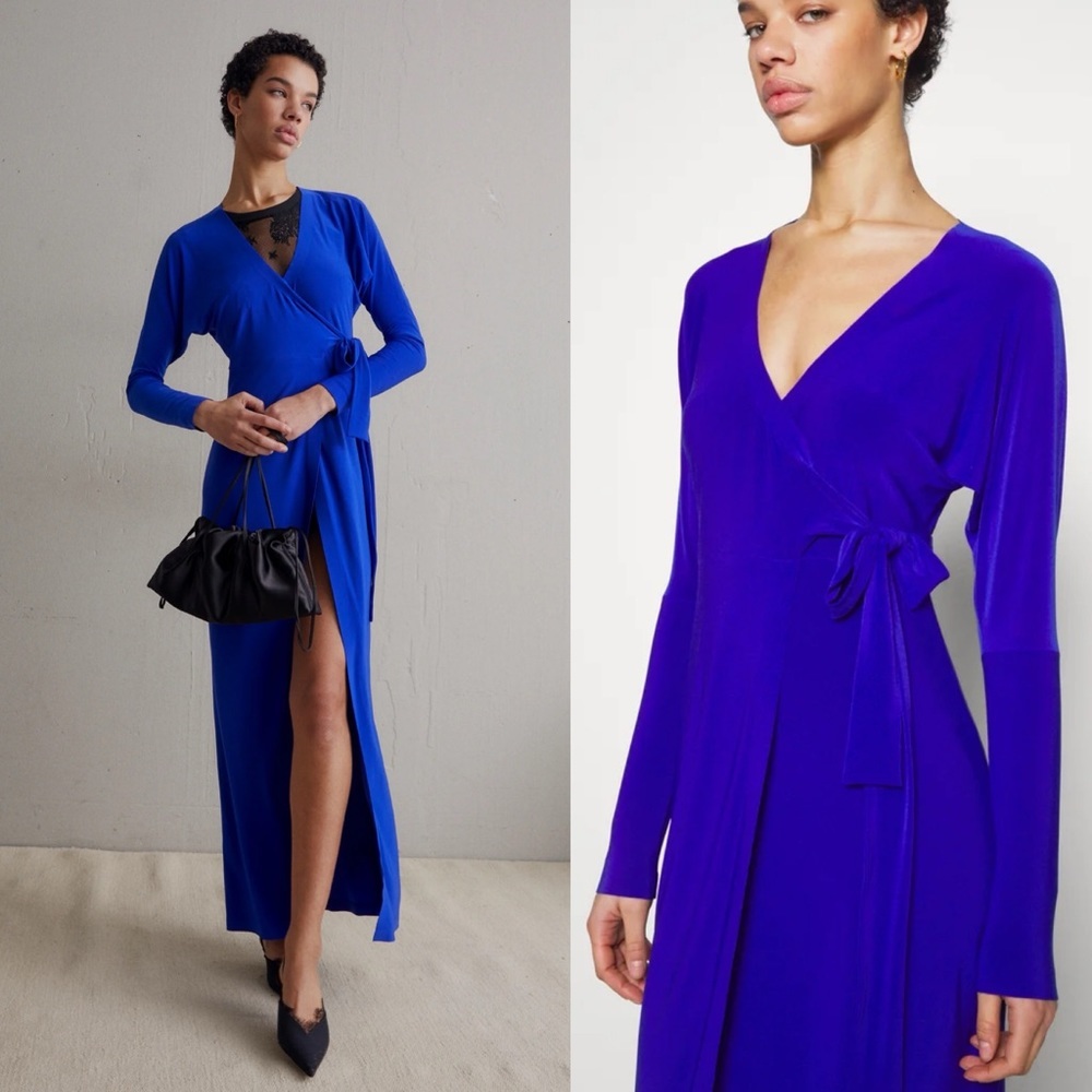 Norma Kamali Dolman Wrap Straight Gown